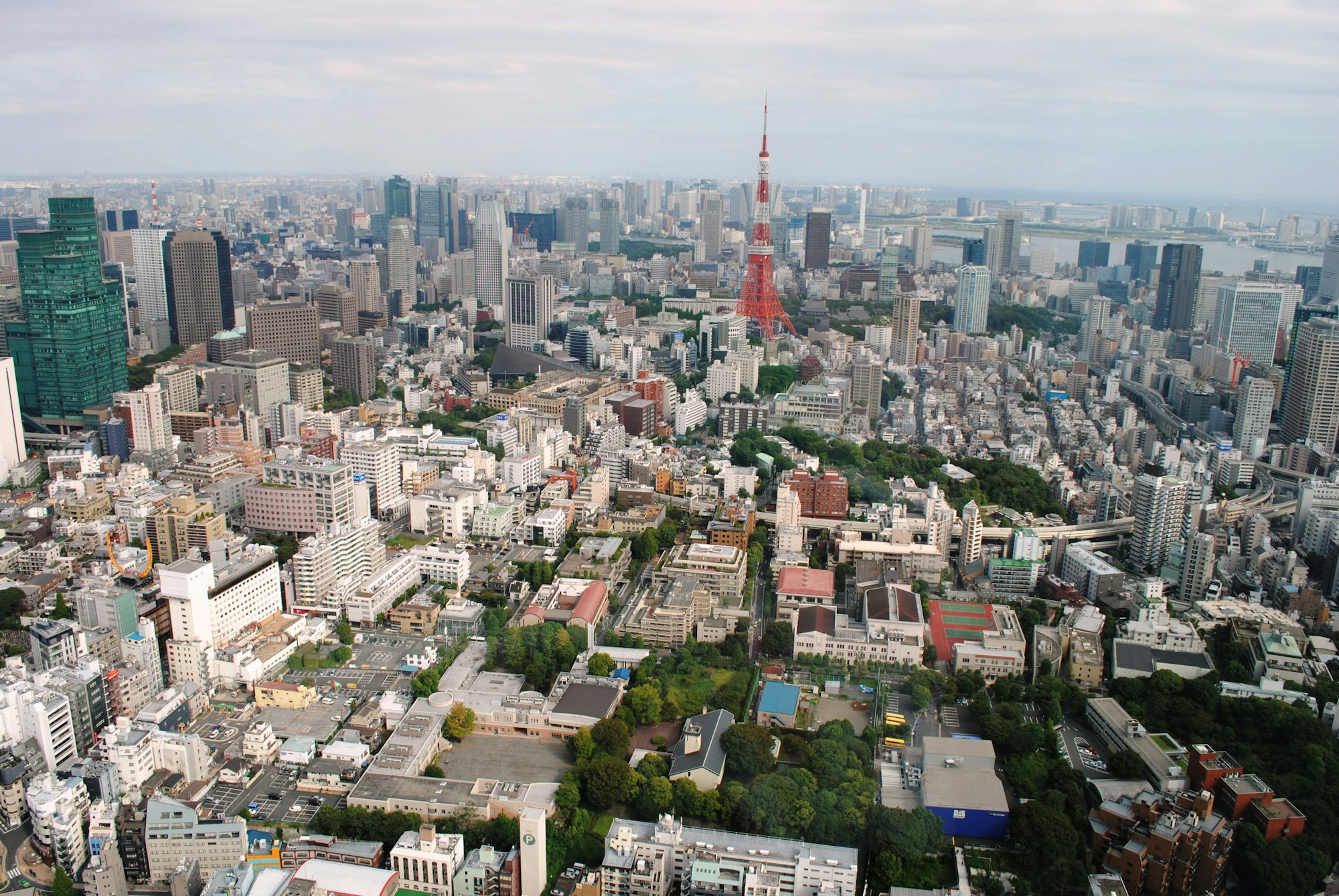 Rooftops of a city seen from above