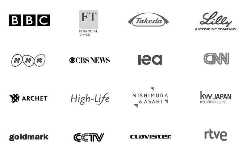 Logos of client organizations we have filmed for